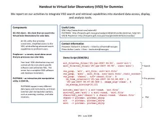 Handout to Virtual Solar Observatory (VSO) for Dummies