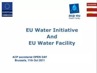 EU Water Initiative And EU Water Facility