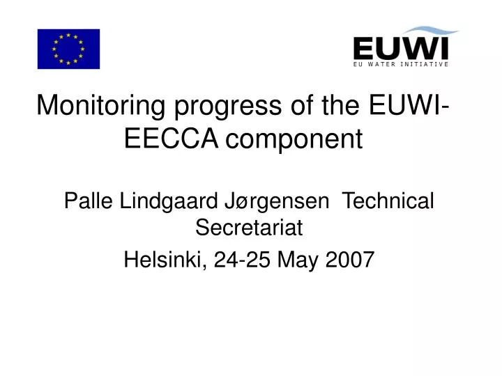 monitoring progress of the euwi eecca component