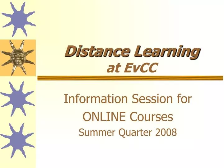 distance learning at evcc