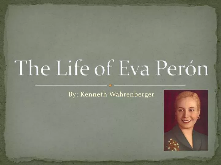 the life of eva per n