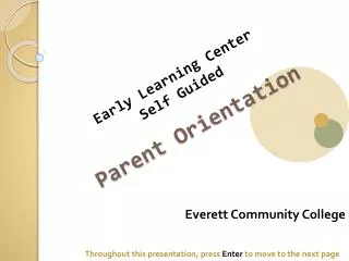 Parent Orientation