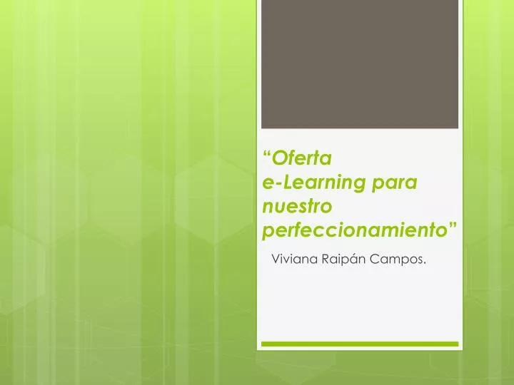 oferta e learning para nuestro perfeccionamiento