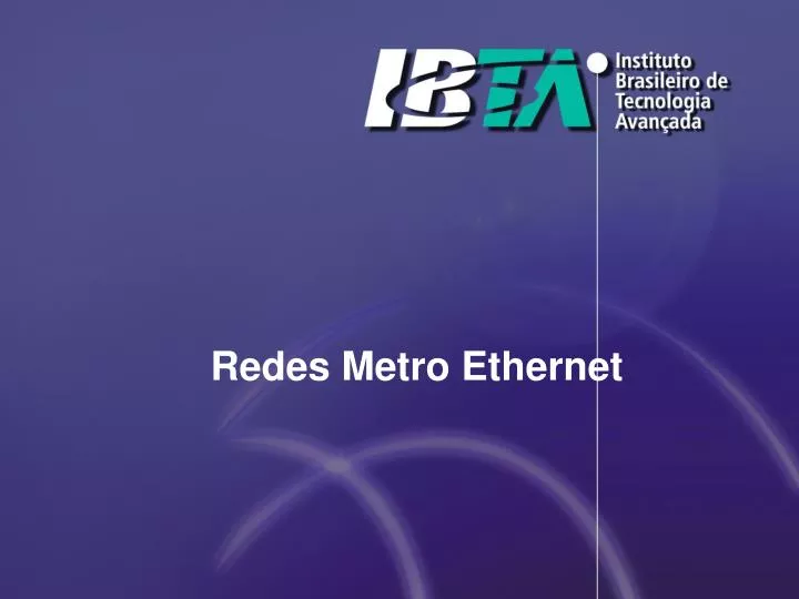redes metro ethernet