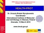 HEALTH-PROT - slide 1