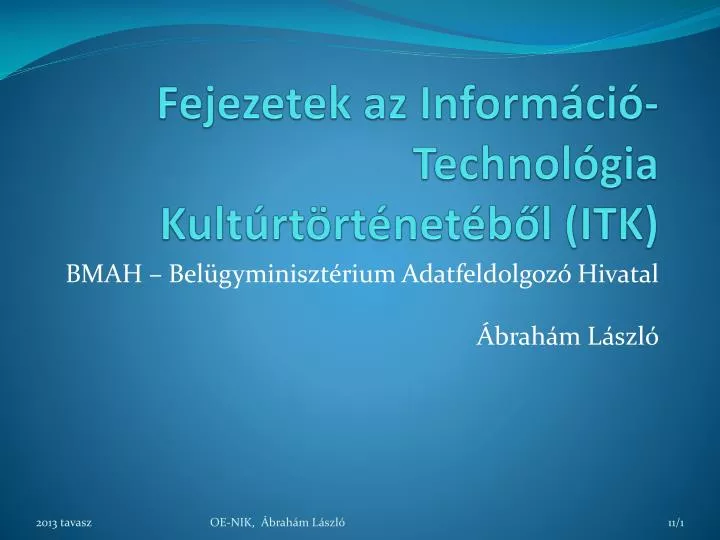 fejezetek az inform ci technol gia kult rt rt net b l itk