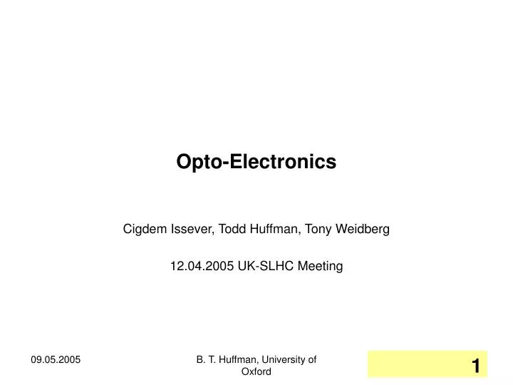 opto electronics