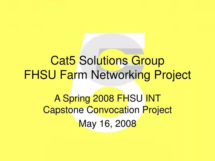 cat5 solutions group fhsu farm networking project