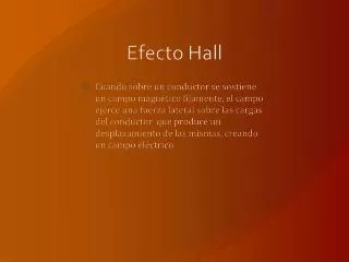 efecto hall