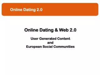 Online Dating 2.0