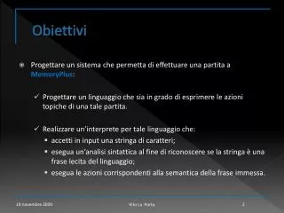 obiettivi