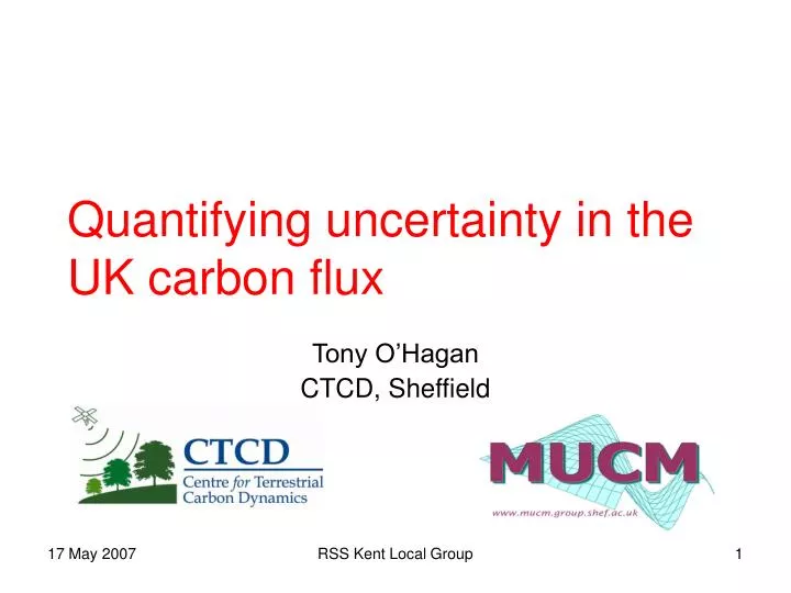 quantifying uncertainty in the uk carbon flux