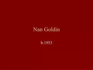 Nan Goldin