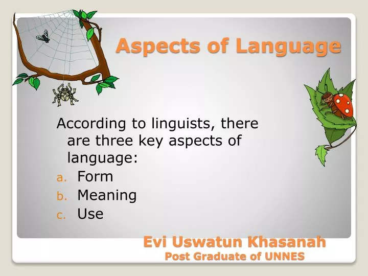 aspects of language
