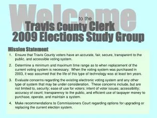 2009 Elections Study Group