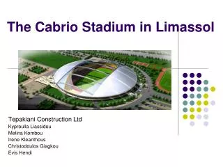 The Cabrio Stadium in Limassol