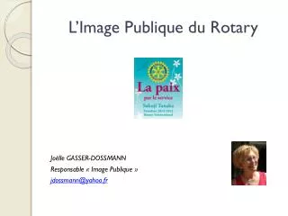 l image publique du rotary