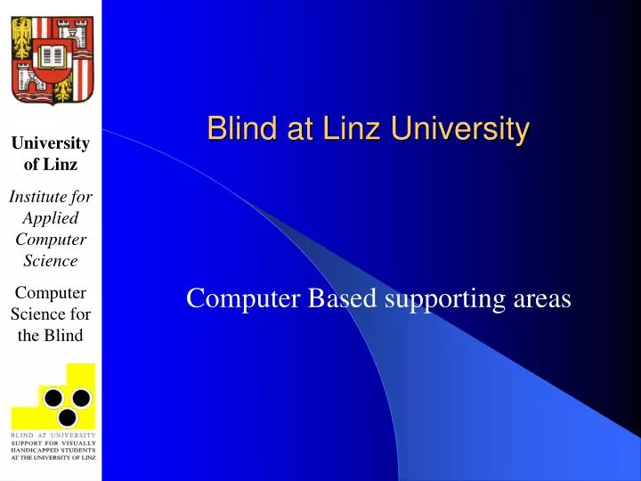 blind at linz university