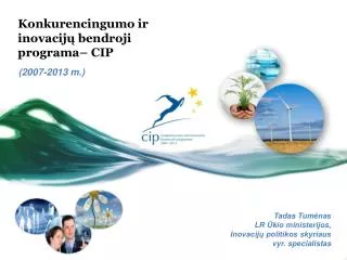 konkurencingumo ir inovacij bendroji programa cip