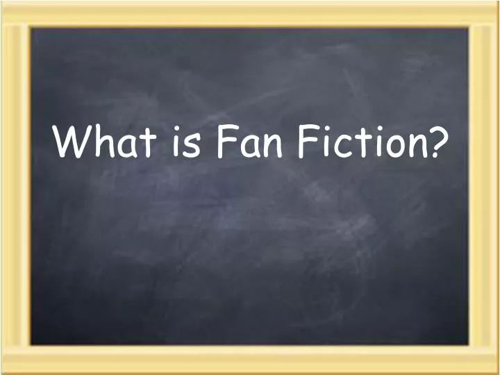 what is fan fiction