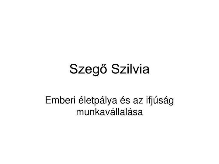 szeg szilvia