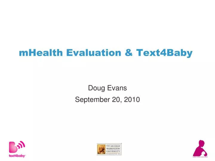 mhealth evaluation text4baby