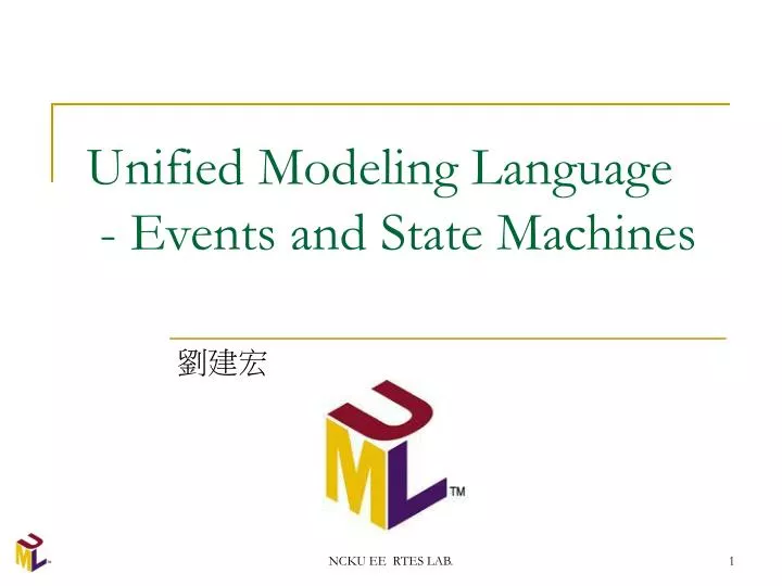 unified modeling language events and state machines