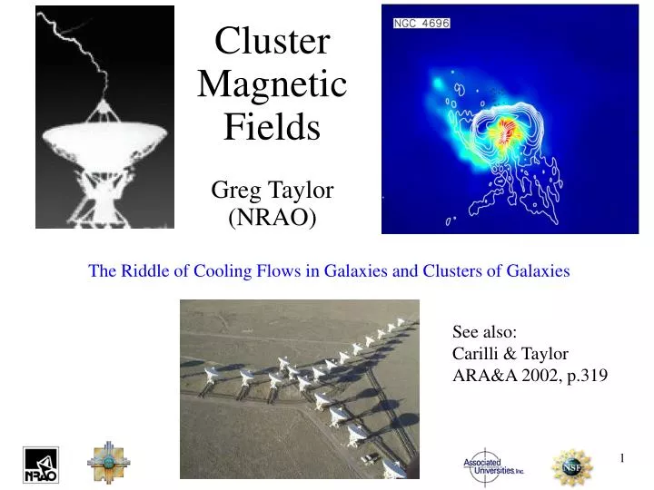 cluster magnetic fields greg taylor nrao