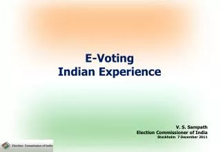 E-Voting Indian Experience
