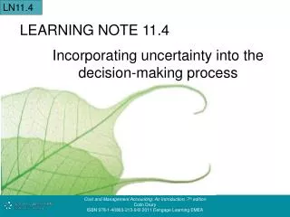 LEARNING NOTE 11.4