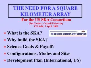 THE NEED FOR A SQUARE KILOMETER ARRAY