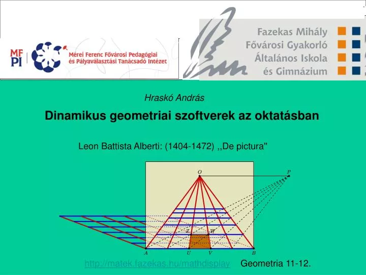 dinamikus geometriai szoftverek az oktat sban