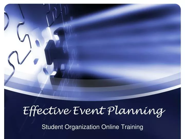 effective event planning