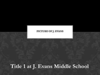 Picture of J. Evans