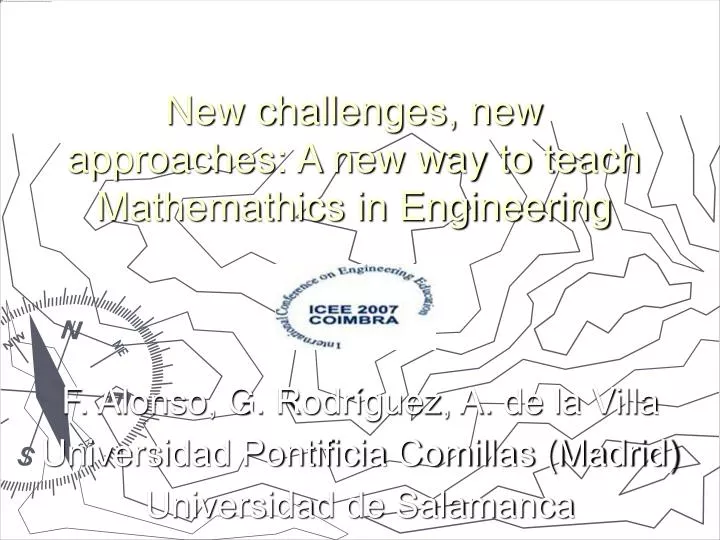 new challenges new approaches a new way to teach mathemathics in engineering