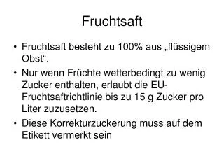 fruchtsaft