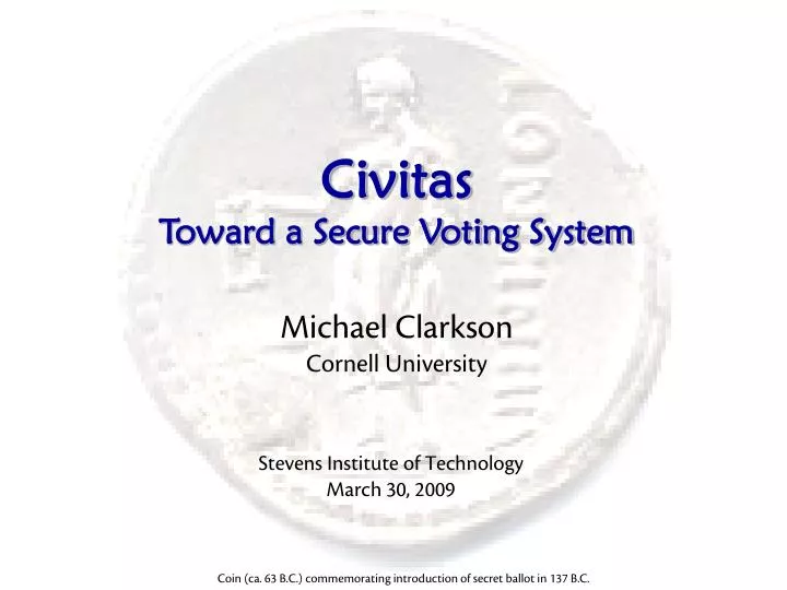 civitas toward a secure voting system