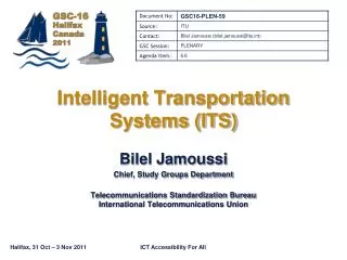 Intelligent Transportation Systems (ITS)