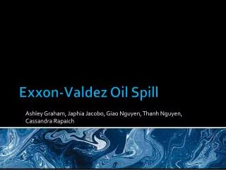 Exxon-Valdez Oil Spill