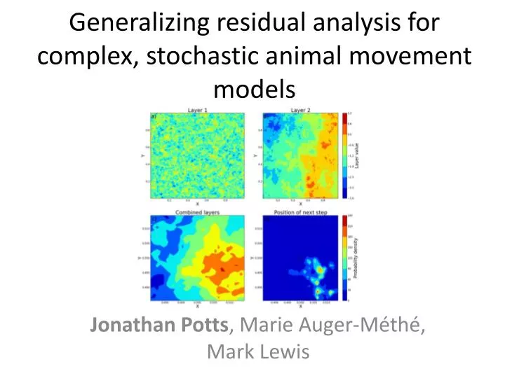 generalizing residual analysis for complex stochastic animal movement models