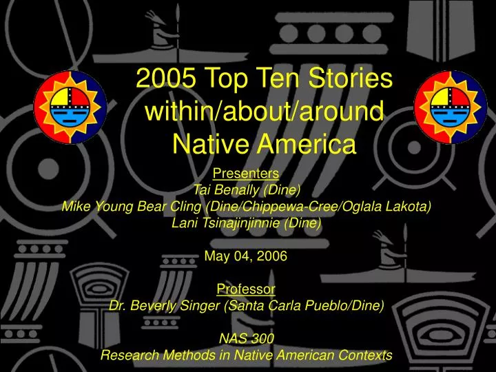 2005 top ten stories within about around native america