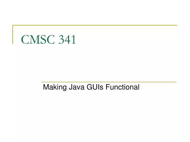 making java guis functional