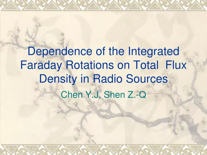 dependence of the integrated faraday rotations on total flux density in radio sources