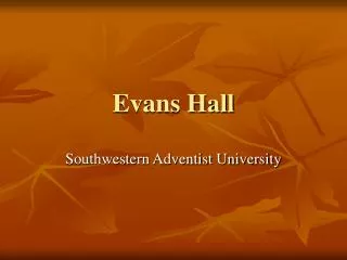 Evans Hall