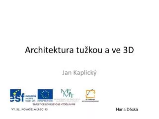 architektura tu kou a ve 3d