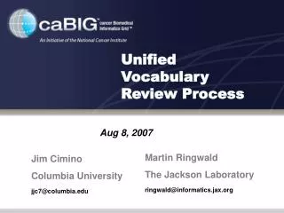 Unified Vocabulary Review Process