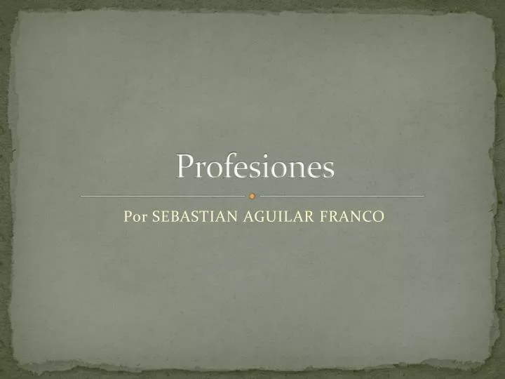 profesiones