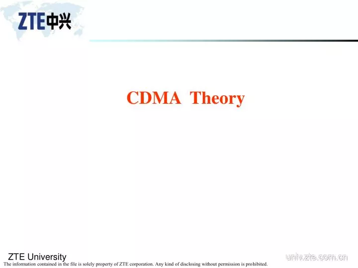 cdma theory