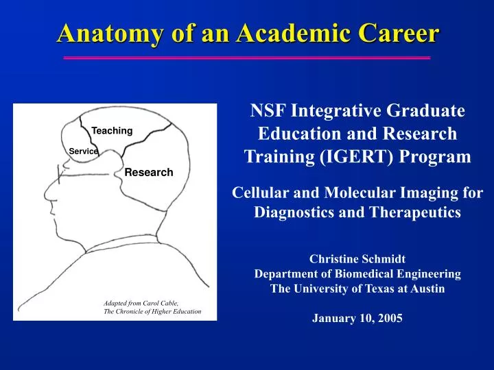 anatomy of an academic career