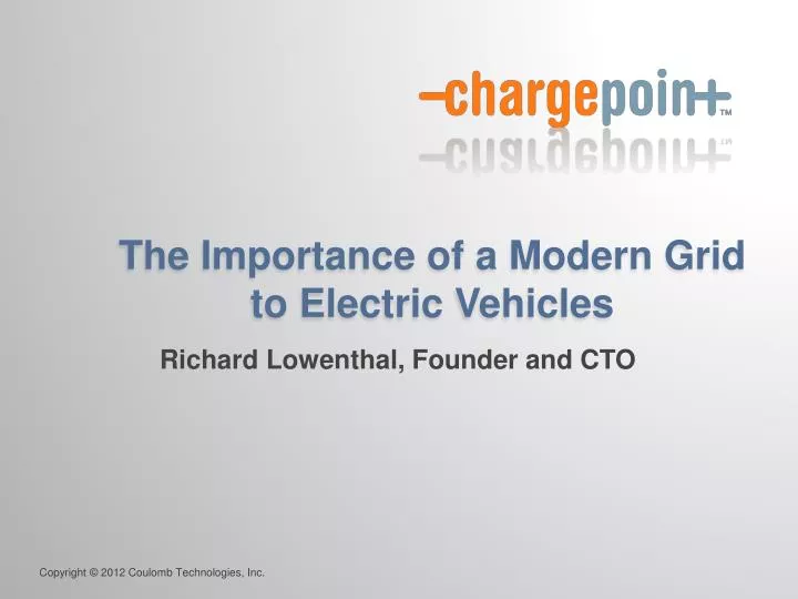 the importance of a modern grid to electric vehicles